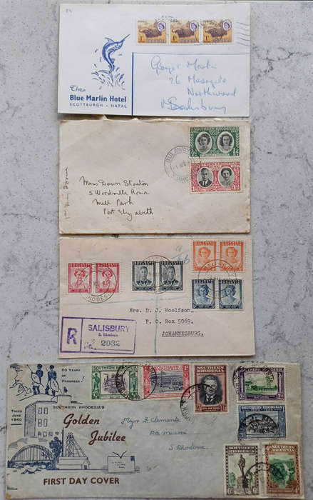 Rhodesia First Day Covers - x 8 Lot