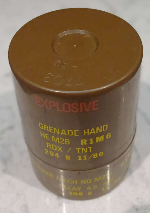 SADF-Original Grenade Plastic Container & Inserts