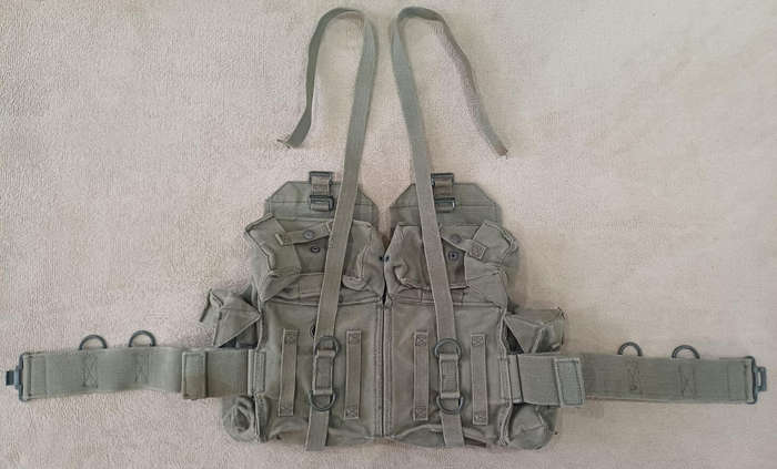 SADF Pattern 73 Kidney Belt & Yoke Webbing (Excellent Condition)!