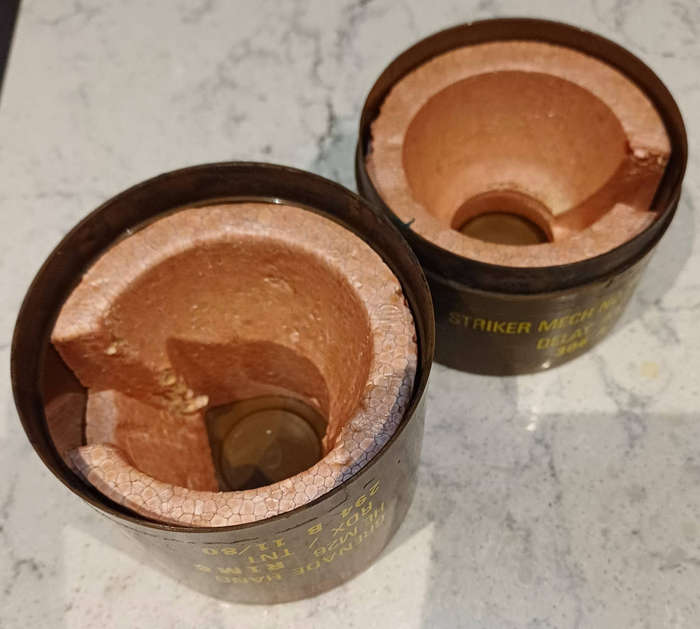 SADF-Original Grenade Plastic Container & Inserts