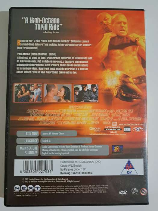 The Transporter DVD (2002)