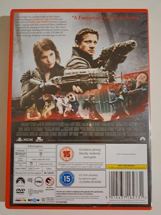 Hansel & Gretel: Witch Hunters DVD (2013)
