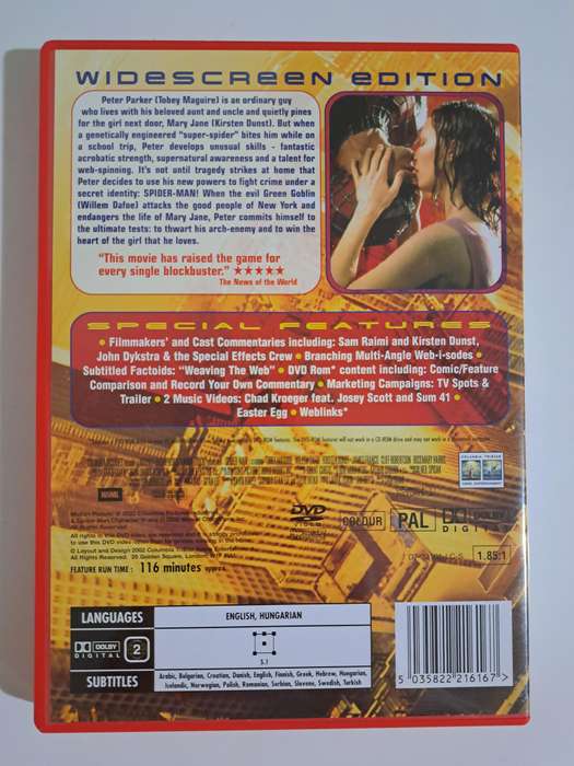 Spder-Man DVD (2002)