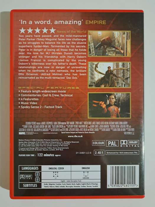 Spder-Man 2 DVD (2004)