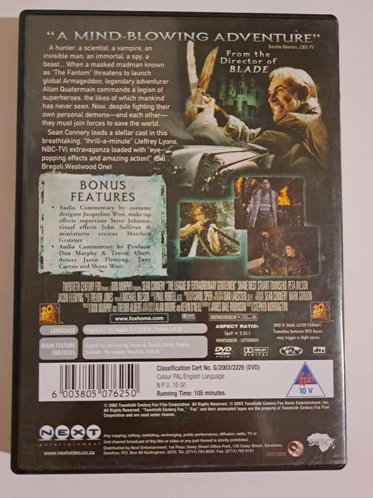 The League of Extraordinary Gentlemen DVD (2003)