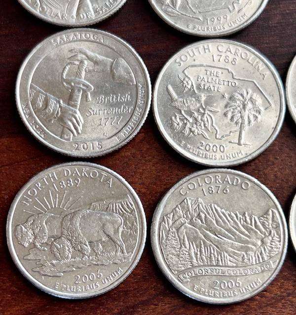 8 x QUATERS American States Collectable Coins