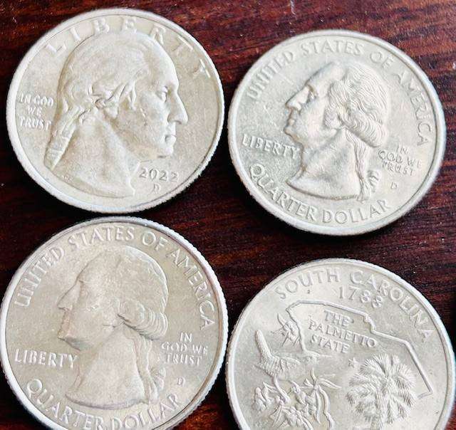 8 x QUATERS American States Collectable Coins