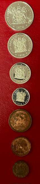 South African 1970 proof set without R1