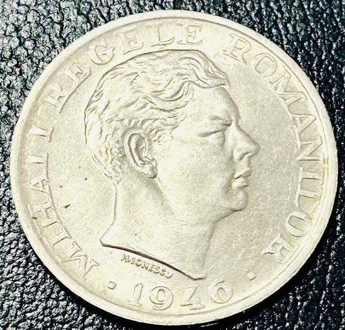 1946 SILVER ROMANIA 25000 LEI (SCARES ONLY ONE ON BOB)