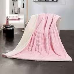 Luxurious Sherpa Fleece Blanket Pink