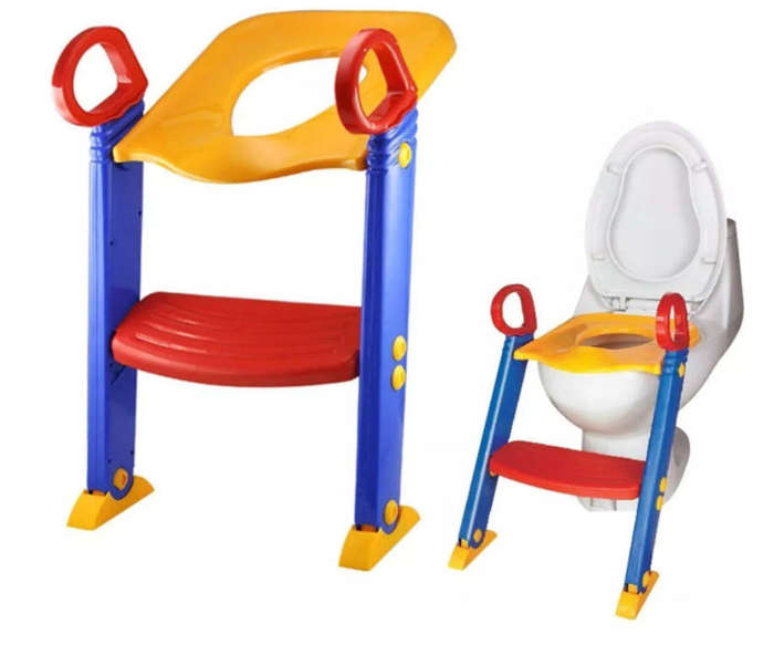 hurriaj Baby Toddler Potty Training Toilet Ladder Steps Seat