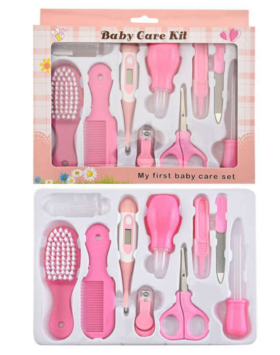 HURRIAJ 10 in 1 Baby Care Kit - Pink