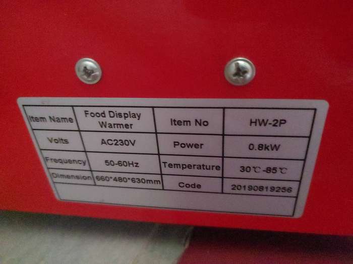 food display warmer