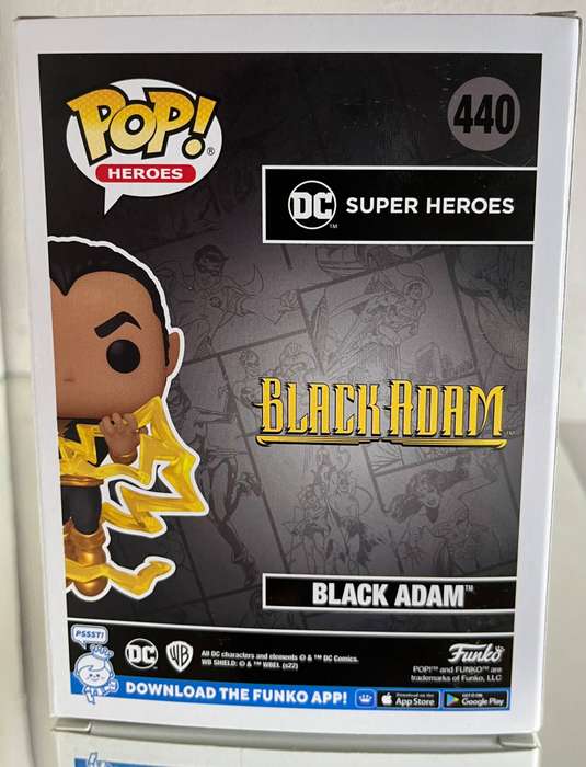  Funko Pop! DC Super Heroes  Black Adam #440 (Special Edition)  Rare Collectors Exclusive