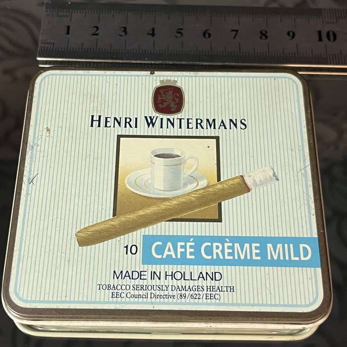 Vintage Henri Wintermans Café Crème Mild Cigar Tin  Made in Holland