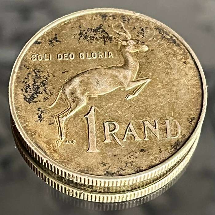  1967 South Africa 1 Rand Silver Coin