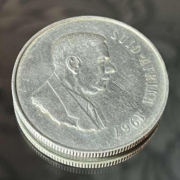 South African 1 Rand Silver Coin 1967  Collectors Piece
