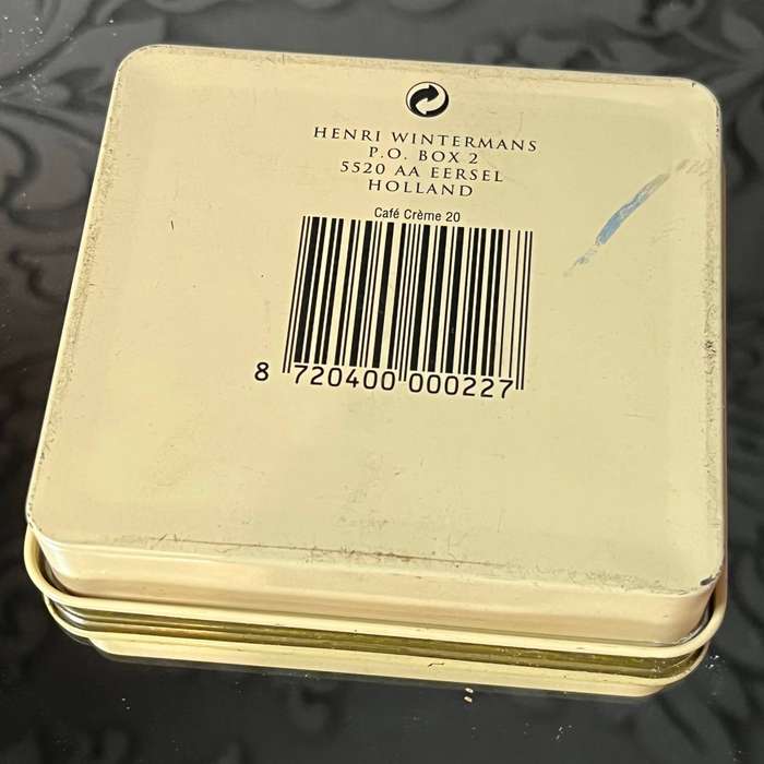 Vintage Henri Wintermans Café Crème Cigar Tin  20 Cigars  Holland
