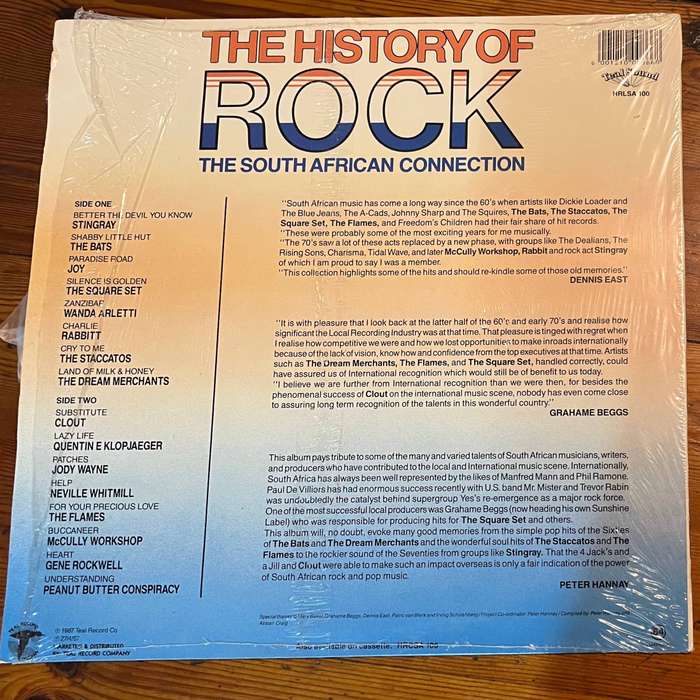  The History of Rock  The South African Connection (1987)  Elvis Cover & Iconic Artists