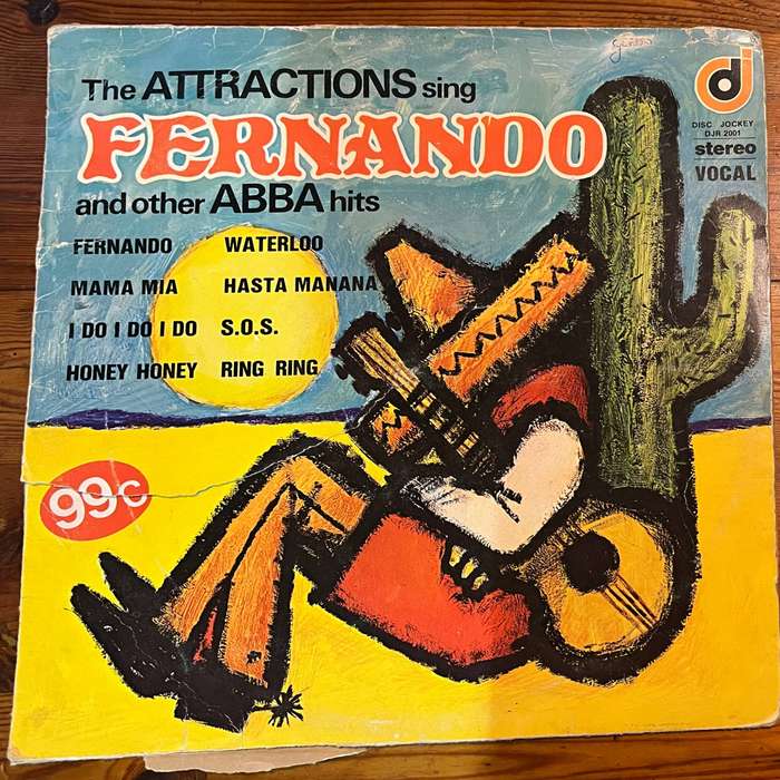  ABBA Tribute LP  Fernando & Other Greatest Hits  The Attractions  1976 Original! 