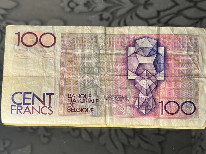 Belgium  100 Francs Banknote  Hendrik Conscience