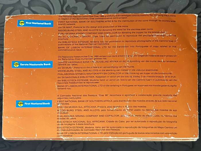 SA Mint 1988 Dias 500 Years Commemorative UNC Coin Collection
