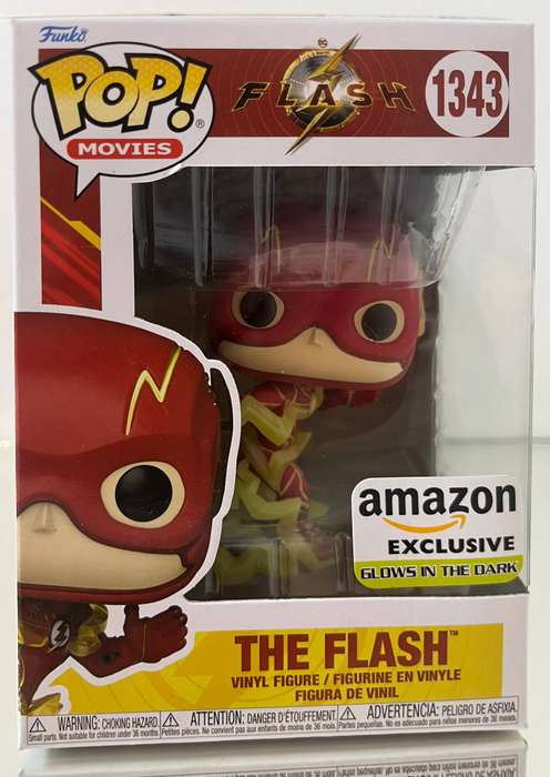 DC Movies Funko Pop! The Flash #1343  Glow in the Dark Amazon Exclusive