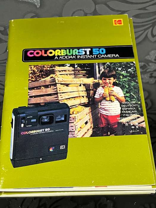 Kodak Colorburst 50 Instant Camera with Box & Film  Untested Vintage