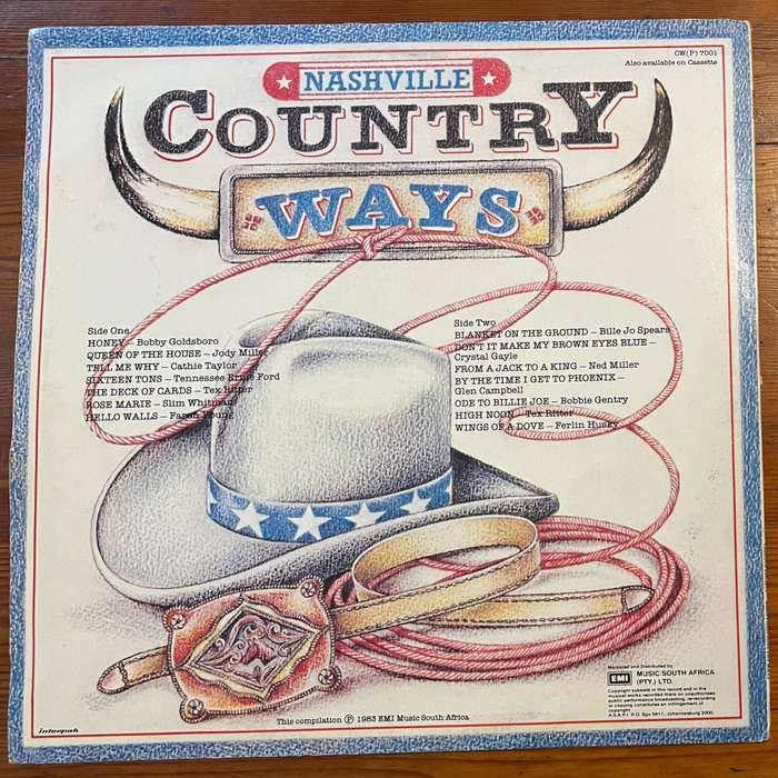 Nashville Country Ways  1983 Country Music Vinyl LP (Capitol / EMI South Africa)