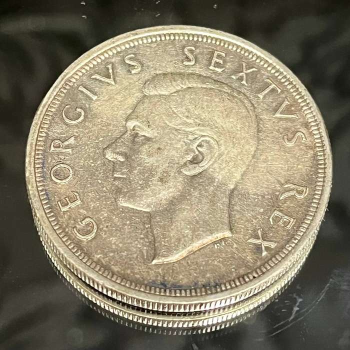 South Africa  1948 Silver Crown (5 Shillings)  George VI
