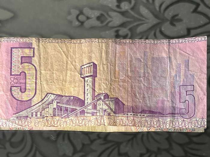 South Africa 5 Rand Note  Governor C.L. Stals