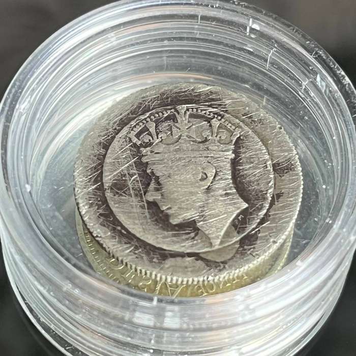 1937 Southern Rhodesia Silver Sixpence  King George VI