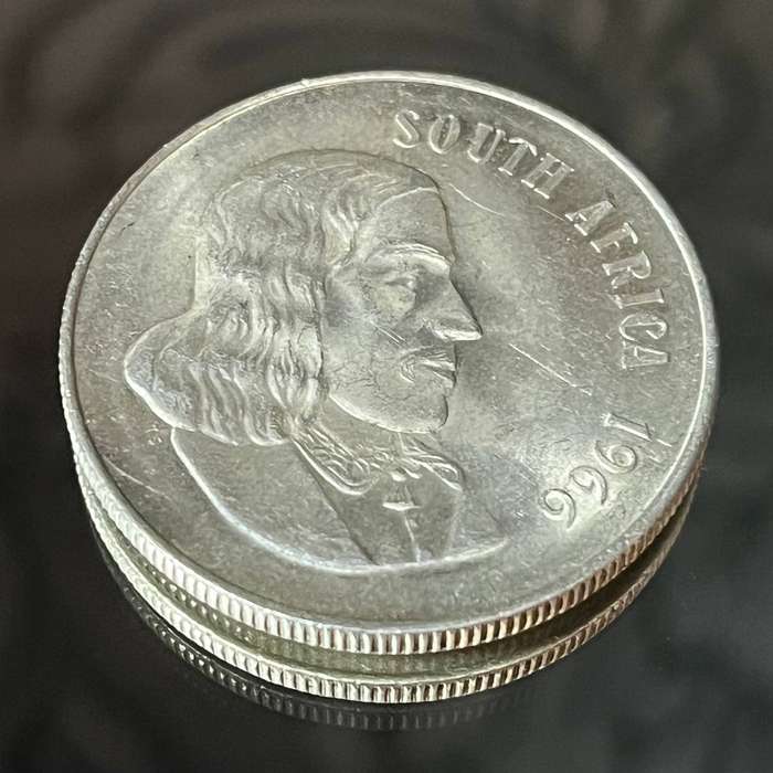 South African 1 Rand Silver Coin 1966  Collectors Piece