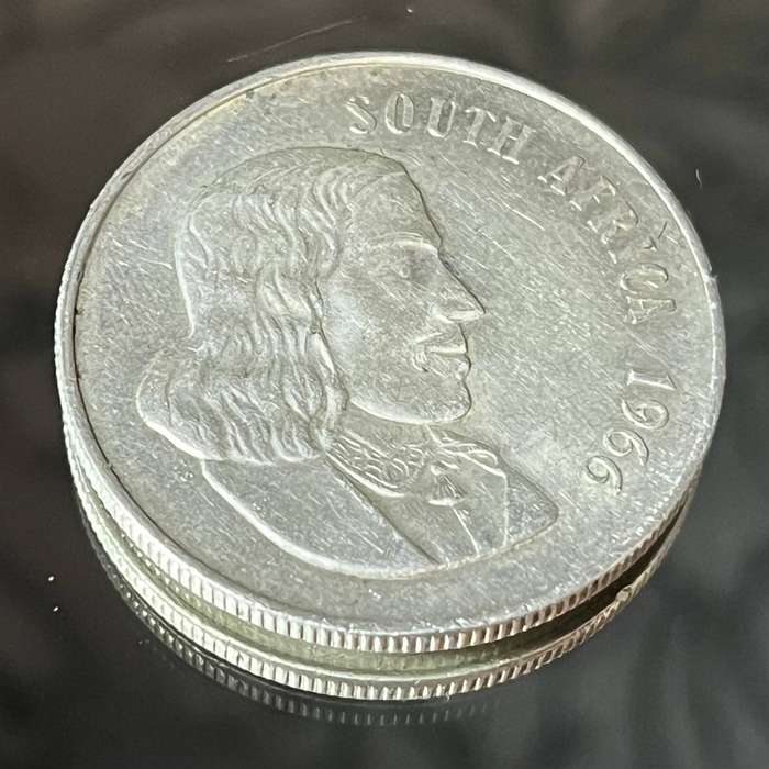 South African 1 Rand Silver Coin 1966  Collectors Piece