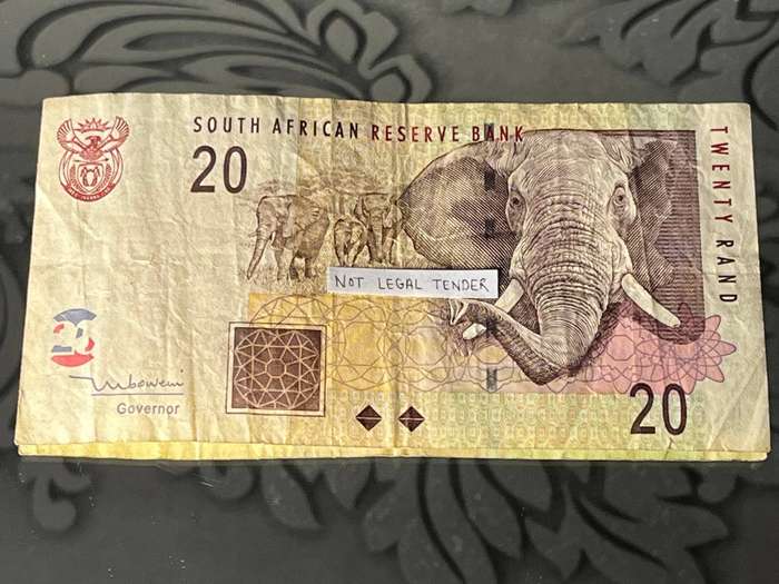 South Africa R20 Elephant Banknote  Signed by Governor Tito Mboweni  Collectors Note