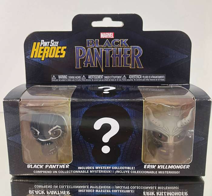 Marvel Black Panther Funko Pint Size Heroes - Erik Killmonger & Black Panther 2-Pack + Mystery