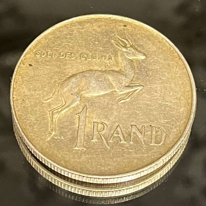 South Africa  1966 1 Rand Silver Coin (80% Silver, Jan van Riebeeck)