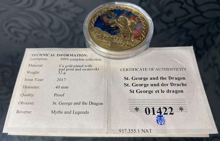 St George and the Dragon  Myths & Legends Proof Coin (2017)