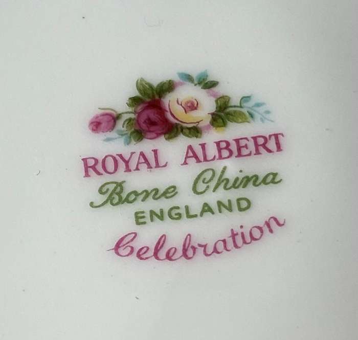 Royal Albert 'Celebration' Plates & Silver-Plated Forks Set