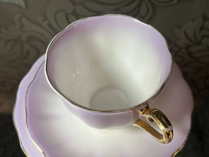 Royal Albert Bone China Trio  Rainbow Lilac  Collectors Tea Cup Saucer Plate
