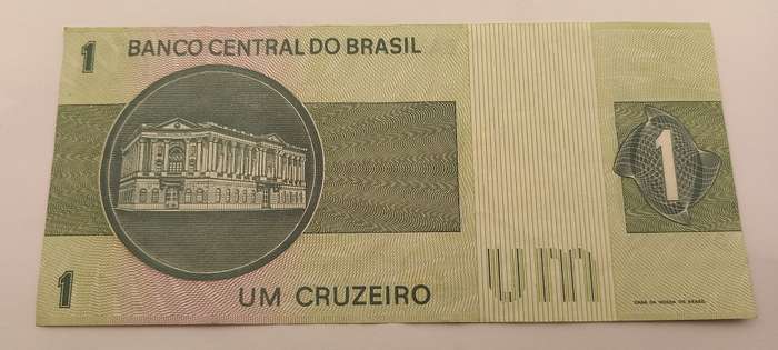 1975 Brazil 1 Cruzeiro Bank note -Excellent Condition