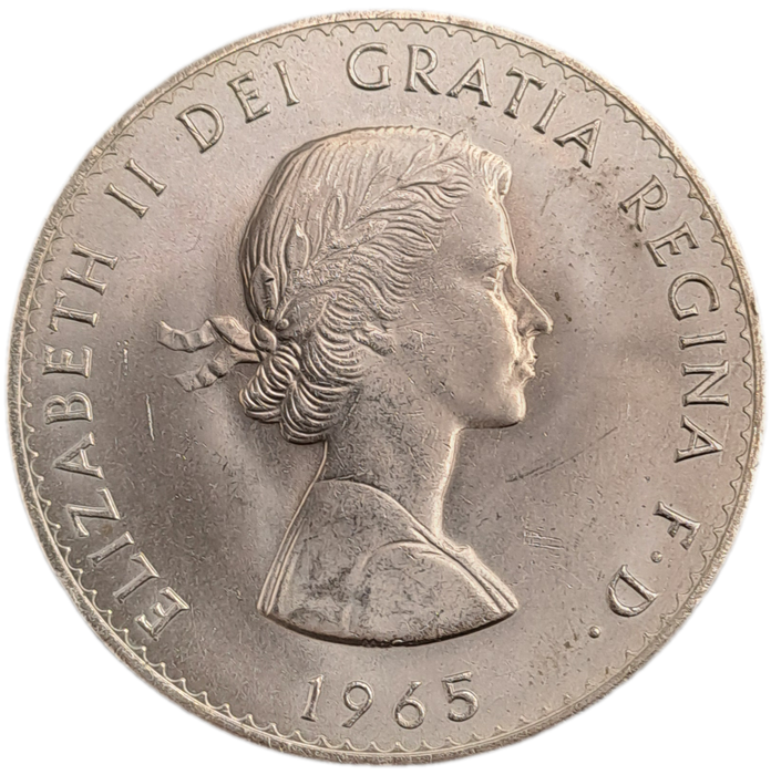 1965  United Kingdom  1 Crown - Elizabeth II Churchill