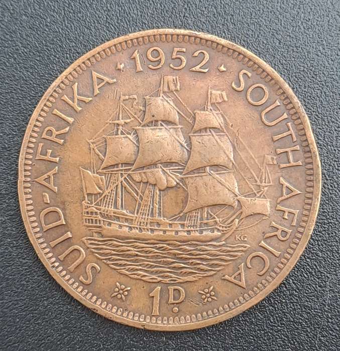 1952 South Africa  1 Penny - George VI SUID AFRIKA - SOUTH AFRICA