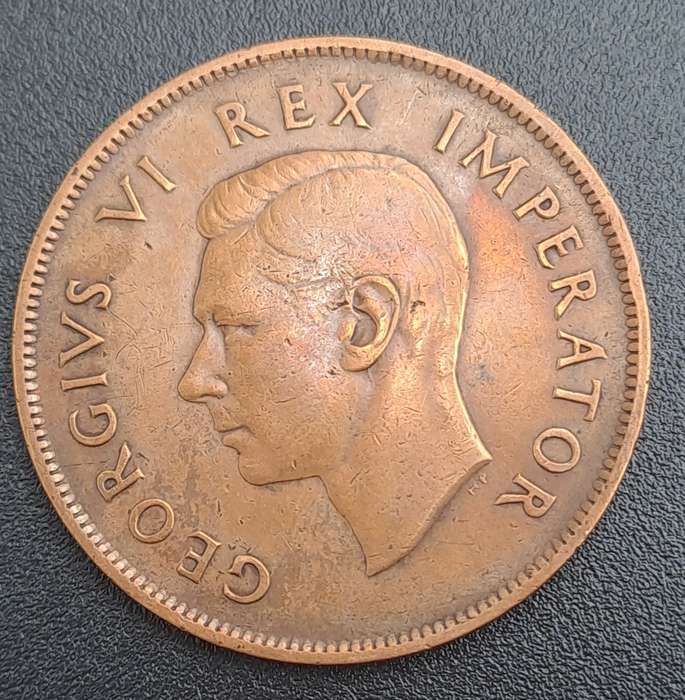 1940 South Africa  1 Penny - George VI Rex Imperator