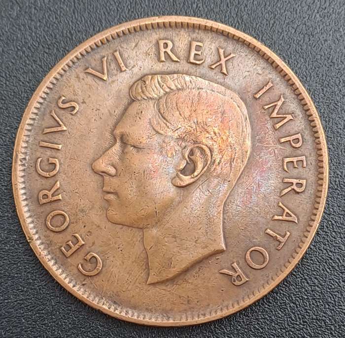 1941 South Africa  1 Penny - George VI Rex Imperator