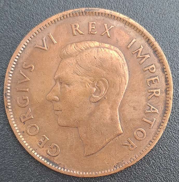 1941  South Africa  1 Penny - George VI Rex Imperator