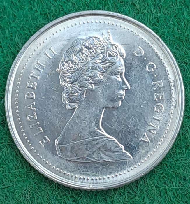 1986 Canada 10 Cents - Elizabeth II 2nd portrait