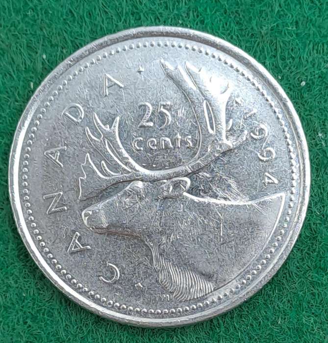 1994 Canada 25 Cents - Elizabeth II 3rd portrait