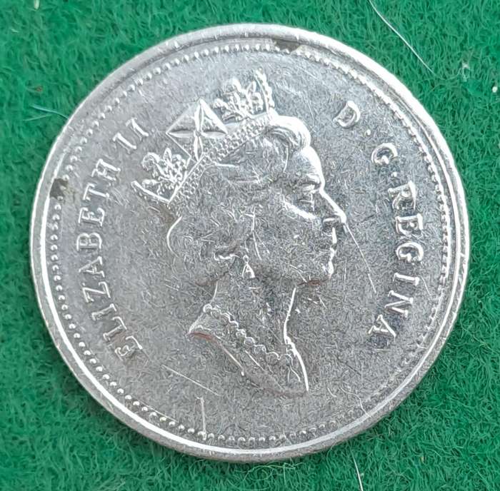 1994 Canada 25 Cents - Elizabeth II 3rd portrait