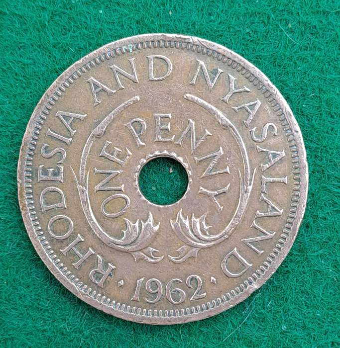 1962 Rhodesia and Nyasaland 1 Penny - Elizabeth II